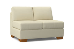 Melrose Armless Loveseat :: Leg Finish: Pecan