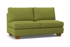 Catalina Armless Apartment Size Sofa :: Leg Finish: Pecan