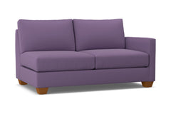 Tuxedo Right Arm Apartment Size Sofa :: Leg Finish: Pecan / Configuration: RAF - Chaise on the Right