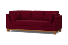 Avalon Right Arm Corner Sofa :: Leg Finish: Pecan / Configuration: RAF - Chaise on the Right