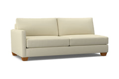 Tuxedo Left Arm Sofa :: Leg Finish: Pecan / Configuration: LAF - Chaise on the Left