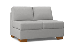 Melrose Armless Loveseat :: Leg Finish: Pecan