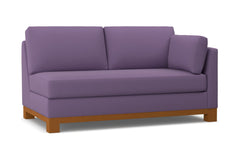 Avalon Right Arm Apartment Size Sofa :: Leg Finish: Pecan / Configuration: RAF - Chaise on the Right