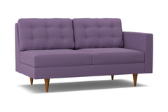 Logan Right Arm Apartment Size Sofa :: Leg Finish: Pecan / Configuration: RAF - Chaise on the Right