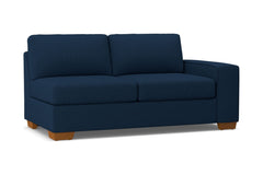 Melrose Right Arm Apartment Size Sofa :: Leg Finish: Pecan / Configuration: RAF - Chaise on the Right