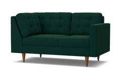 Logan Right Arm Corner Loveseat :: Leg Finish: Pecan / Configuration: RAF - Chaise on the Right