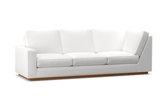 Harper Left Arm Corner Sofa :: Leg Finish: Pecan / Configuration: LAF - Chaise on the Left