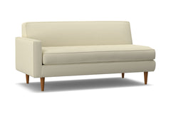 Monroe Left Arm Apartment Size Sofa :: Leg Finish: Pecan / Configuration: LAF - Chaise on the Left