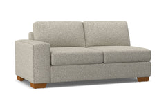 Melrose Left Arm Apartment Size Sofa :: Leg Finish: Pecan / Configuration: LAF - Chaise on the Left