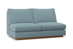 Harper Armless Apartment Size Sofa :: Leg Finish: Pecan