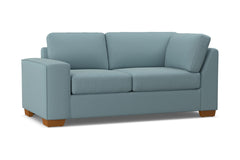 Melrose Left Arm Corner Loveseat :: Leg Finish: Pecan / Configuration: LAF - Chaise on the Left