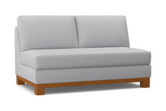 Avalon Armless Loveseat :: Leg Finish: Pecan