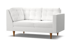 Logan Right Arm Corner Loveseat :: Leg Finish: Pecan / Configuration: RAF - Chaise on the Right