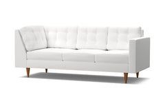 Logan Right Arm Corner Sofa :: Leg Finish: Pecan / Configuration: RAF - Chaise on the Right