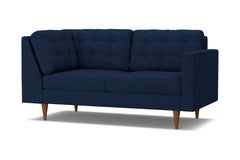 Logan Right Arm Corner Apt Size Sofa :: Leg Finish: Pecan / Configuration: RAF - Chaise on the Right