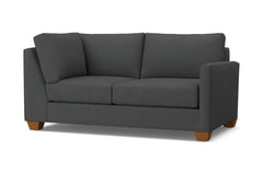 Tuxedo Right Arm Corner Loveseat :: Leg Finish: Pecan / Configuration: RAF - Chaise on the Right