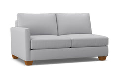 Tuxedo Left Arm Apartment Size Sofa :: Leg Finish: Pecan / Configuration: LAF - Chaise on the Left