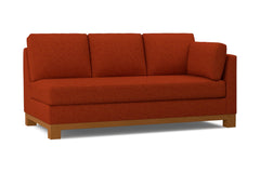 Avalon Right Arm Sofa :: Leg Finish: Pecan / Configuration: RAF - Chaise on the Right