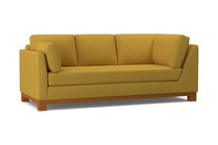 Avalon Left Arm Corner Sofa :: Leg Finish: Pecan / Configuration: LAF - Chaise on the Left