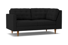 Logan Left Arm Corner Apt Size Sofa :: Leg Finish: Pecan / Configuration: LAF - Chaise on the Left