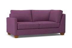 Tuxedo Left Arm Corner Apt Size Sofa :: Leg Finish: Pecan / Configuration: LAF - Chaise on the Left