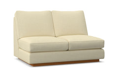 Harper Armless Loveseat :: Leg Finish: Pecan