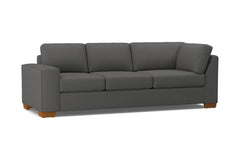 Melrose Left Arm Corner Sofa :: Leg Finish: Pecan / Configuration: LAF - Chaise on the Left