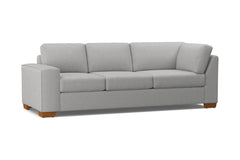 Melrose Left Arm Corner Sofa :: Leg Finish: Pecan / Configuration: LAF - Chaise on the Left