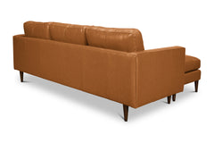 Jensen Reversible Chaise Leather Sectional