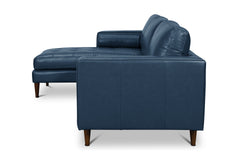 Jensen Reversible Chaise Leather Sectional