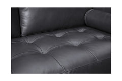 Jensen Reversible Chaise Leather Sectional