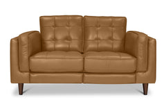 Keating Leather Loveseat with Power Footrests