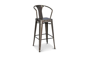 Oxford Metal Counter Chair- Set of 4 GUNMETAL - Apt2B