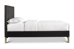 Westmont Low Profile Platform Bed BLACK/BRUSHED STEEL - Apt2B - 3